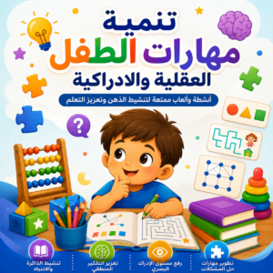 كتاب تنمية المهارات العقلية للطفل 🧠✨